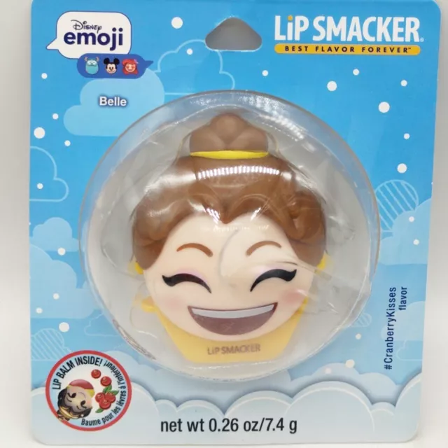 Disney Emoji Lip Smacker Lip Balm Belle Cranberry Kisses 0.26oz