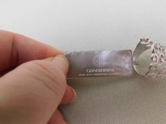 Giani Bernini Sterling Silver Filigree Ring with Swarovski Elements #1125 3