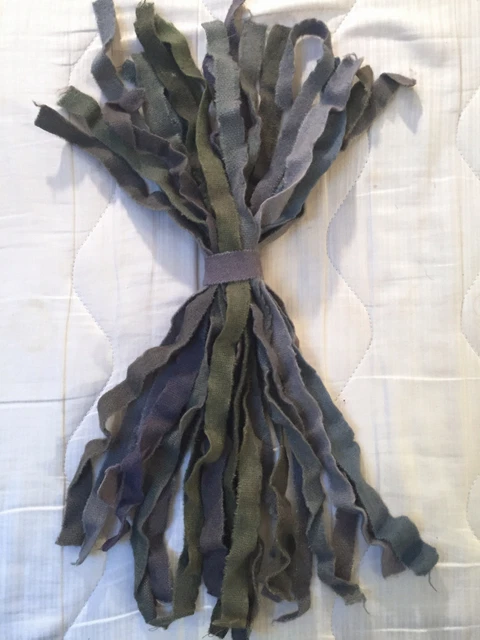Bundled Hand-Dyed Wool Selvedges for Crafts, Prodding, Braiding Rugs #7