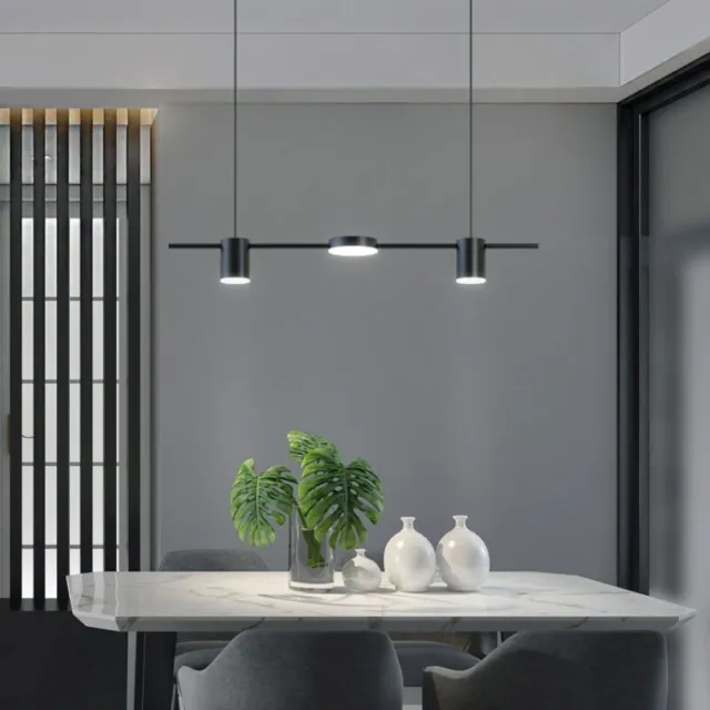 Bar Pendant Light Kitchen Ceiling Lights Home LED Lamp Black Chandelier Lighting