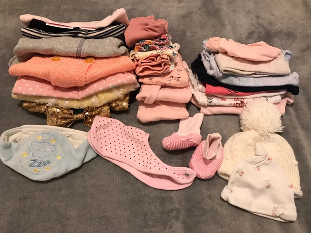 Pacchetto vestiti per bambina taglia 0-3 mesi circa 3-6 mesi (3)