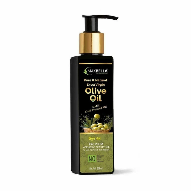 Aceite de oliva virgen extra MaxBella 100% natural y puro prensado en frío para la piel 200 ml