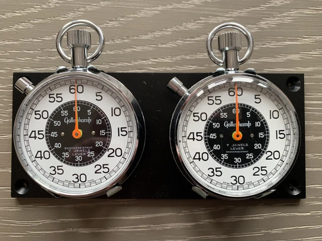 SWISS GALLENKAMP STOPWATCH Set Chronometers Dashboard Rally Timer 3 £ ...