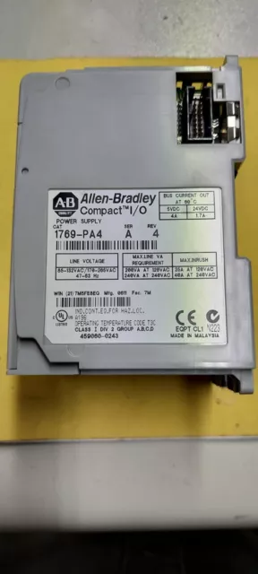 Allen Bradley 1769-PA4 Compact Power Supply 4A 2