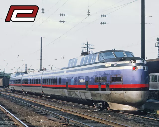 United Aircraft TurboTrain Penn Central Sturdy Metal Sign Logo Photo