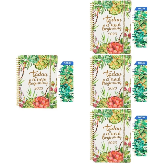4 Pieces 2023 Notebook Work Schedule Book Dairy Products Notebook Office