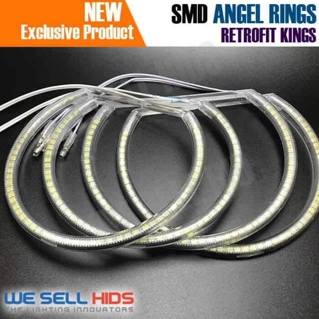 131mm White HALO RINGS ANGEL EYES RETROFIT SMD UK STOCK projector