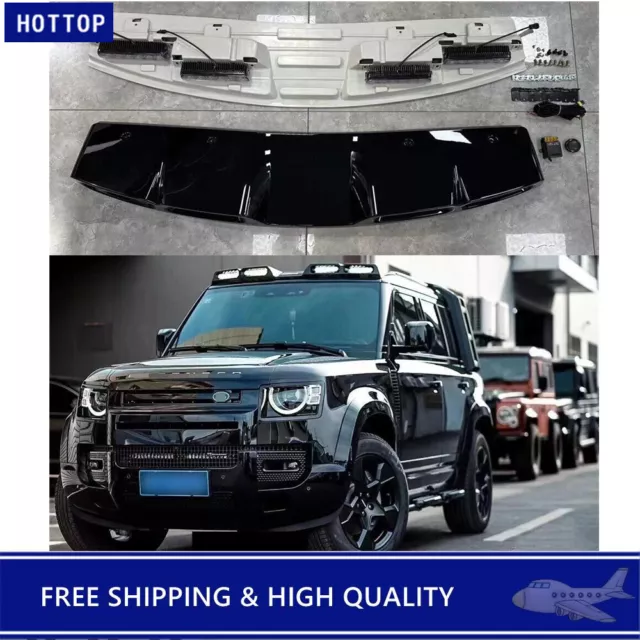GLOSS BLACK ROOF TOP LIGHT BAR with LED DRL for LAND ROVER DEFENDER 90/110 2020+