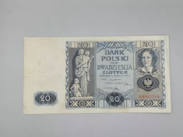 Polen / Poland 20 Zlotych 1936