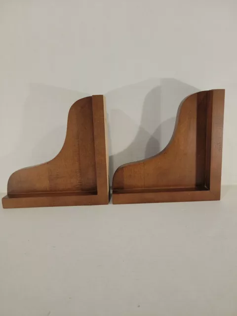 Juego de 2 ménicas de arce caja nuevo en caja - dos soportes de madera maciza manchada estante Juego de 2 ménicas de arce caja nuevo en caja - dos soportes de madera maciza manchada estante