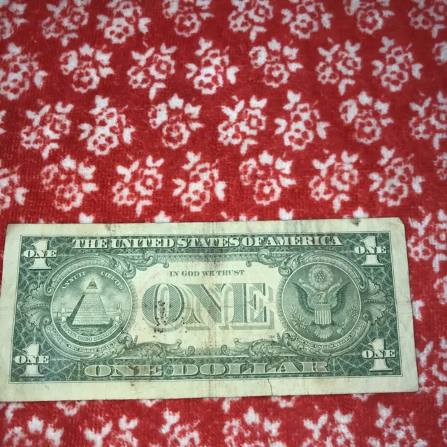 1957A One Dollar Well Circulated Silver Certificate Note - $1 Bill 2