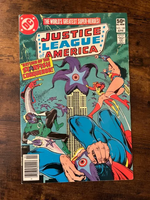 Justice League Of America #189 DC Comics (Apr, 1981) 7.0 FN/VF Starro Appearance
