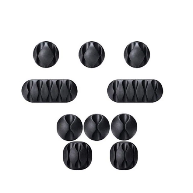 Lot De 12 Supports De Cordon De Chargeur Magnétique, Organisateur De Gestion De Câbles, Clip