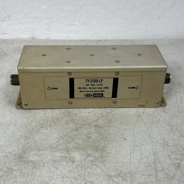 Filtre Passe-Bas Drake TV-3300-LP – 1000 Watts – HF – Occasion USA