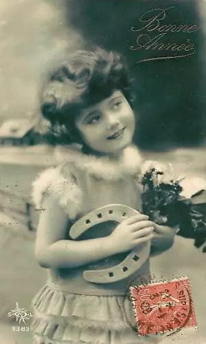 Cpa Fancy Photo Child Horseshoe Good Year