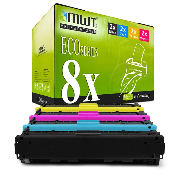 8X TONER POUR Canon I-sensys LBP 5050 N, 716 1977B002 - 1980B002 CMYK ...