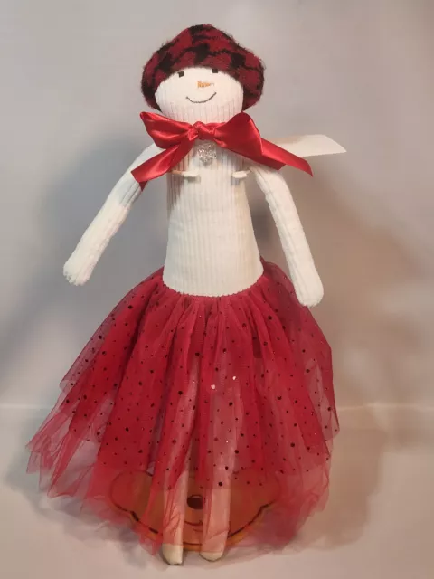 2008 Woof Poof Corduroy Skinny Snowman Woman 22" Ballerina Vinyl Legs Tulle Tutu