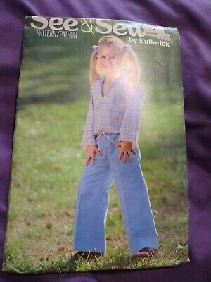 Vintage See & Sew by Butterick Sewing Pattern 6006 Size 4 UNCUT FF