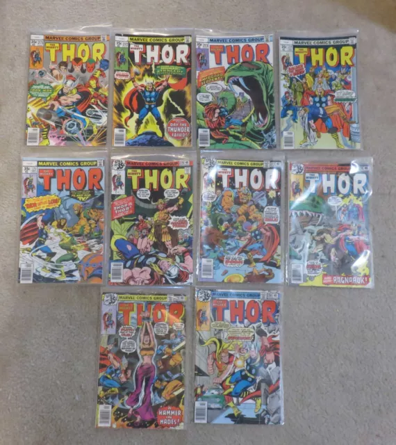 Marvel The Mighty Thor 271 - 280 VF/NM