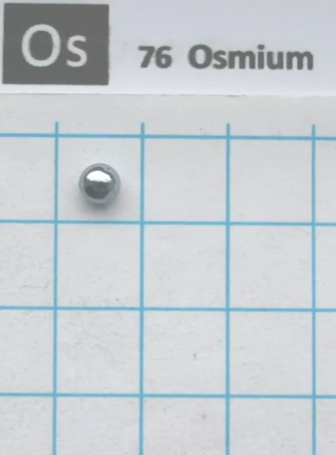 Lichtbogengeschmolzene Osmium Metall 99,95% 1,02 Gramm Metal Element 76