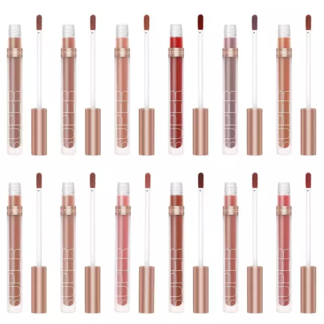 Matte Lip Gloss Long Wear Lip Tint Flüssiger Lippenstift für Damen Make up