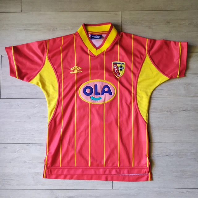 Maillot Vintage Umbro RC Lens 2000/2001 - Fuertes #12 - Sang Et Or Taille XL