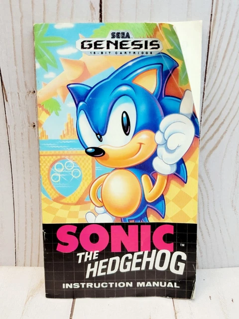 Sonic R Manual SONIC THE HEDGEHOG Sega Genesis INSTRUCTION MANUAL BOOKLET ONLY $16.69 ...