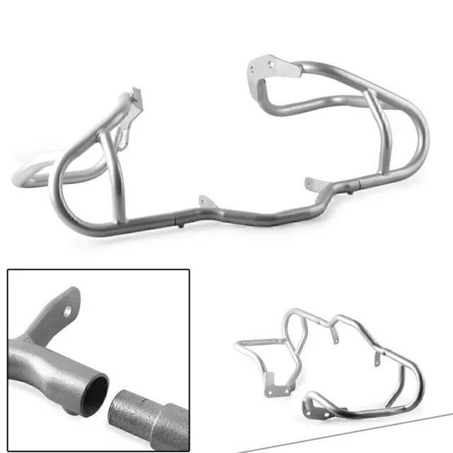 Lower Engine Guard Crash Bars Protector Steel For BMW R1200GS 2004-2012 Silver