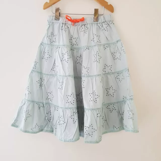 New Girls Mini Boden Skirt Twirly Age 13-14y Floral Tiered Summer Midi Star