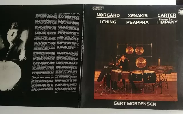 Gert Mortensen ‎ Nørgård: I Ching, Xenakis: Psappha, Carter: Piece classical LP