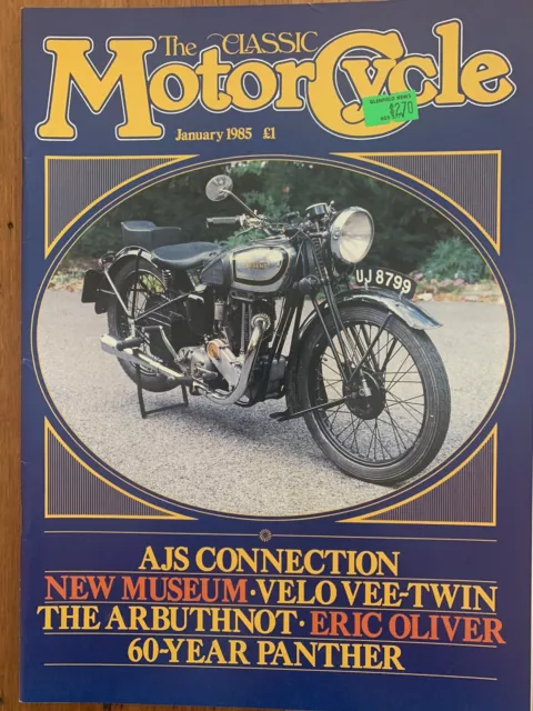 Vintage Classic Motorcycle Mag 85 Velocette V Twin Vulcan 60 Year Panther AJS