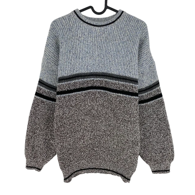 Pull Vintage Rétro Années 90 Multicolore - Taille L Homme, Occasion Très Bon état