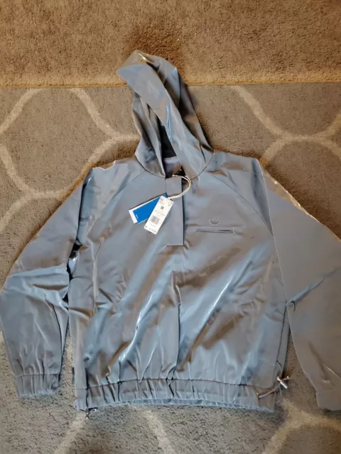 New Adidas Version High Shine Halfzip Hoodie Mens Size Medium HM9220 $170 Retail