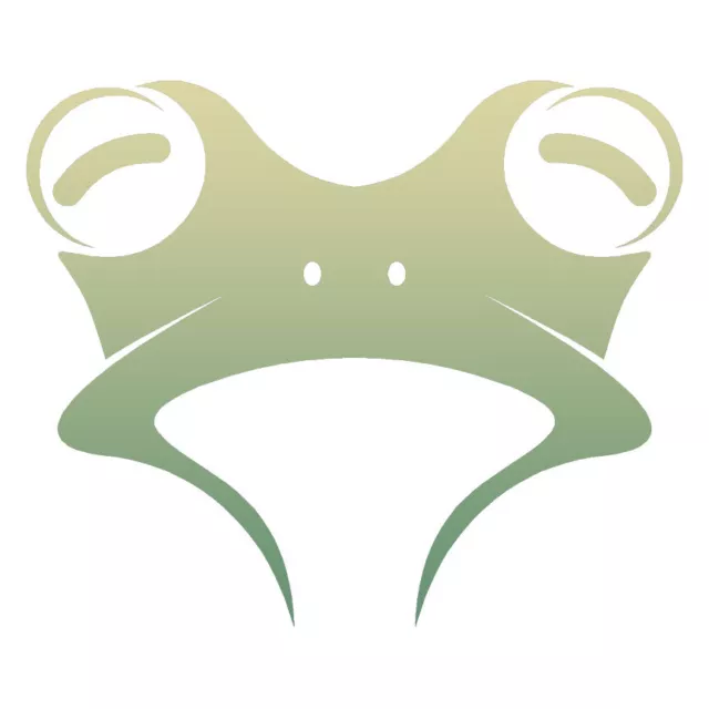 Frog Head, Vinyl Decal Sticker, 40 Patterns & 3 Sizes, #6905