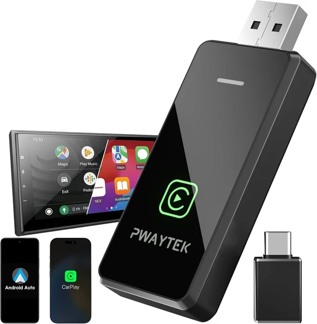 Not Working Adaptateur Sans Fil Carplay Et Android Auto Sans Fil Avec Bluetooth WiFi 5 GHz Stable Et Rapide, Adaptateur Carplay Pour Apple Pour Voitures Après 2016 Et Téléphone Avec Android 11