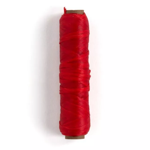 Carrete rojo artificial 20 yardas 3609-07 de cuero tandy costura a mano