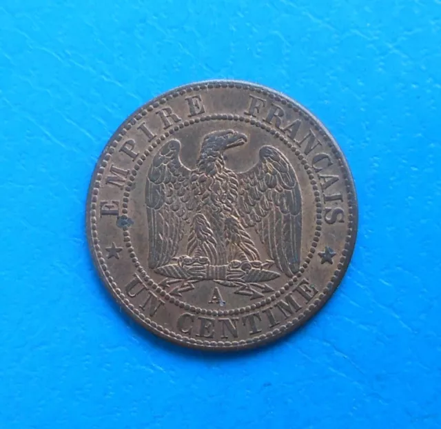 Napoléon III , 1 centime 1861 A Paris , BELLE QUALITE ! Cote SUP 35 euros
