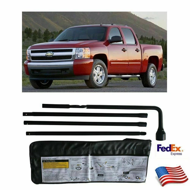 FOR CHEVROLET SILVERADO / GMC Sierra Spare Tire Tool Kit Wheel Set with