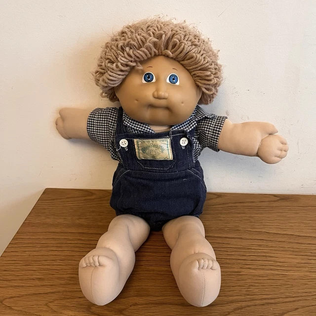 VINTAGE CABBAGE PATCH Kids Boy Doll Sandy Hair Blue Eyes £39.99