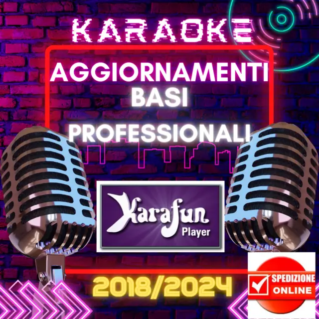 Oltre 4250 Originali Basi Karaoke Karafun  Aggiornamenti 2018/2024 Sanremo 2024