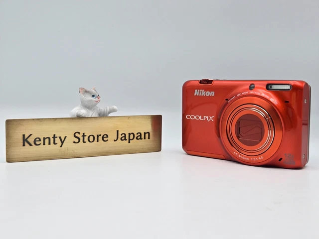 N.MINT] CÁMARA DIGITAL compacta Nikon COOLPIX S6500 naranja de