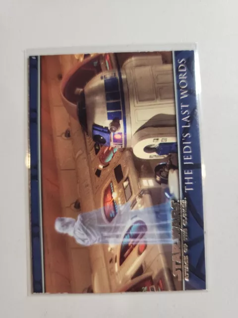 2002 Star Wars Attack of the Clones Trading Card #77 The Jedi's Last Words