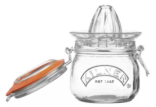 Kilner HAUSRAT Orangenpresse aus Glas mit Bügelverschlussglas, 50