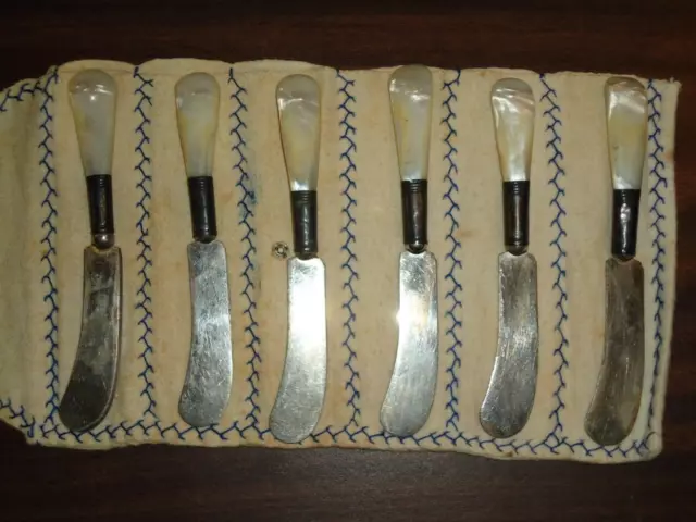 Whiting Sterling Flatware Set with Mother of Pearl Knives for sale