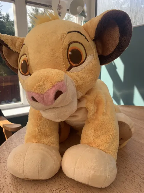 Very Large Disney Lion King Simba Soft Toy 17” Sitting