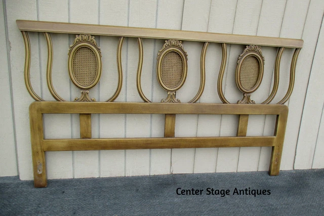 63173  Quality Mid Century King Size Headboard Bed   MCM