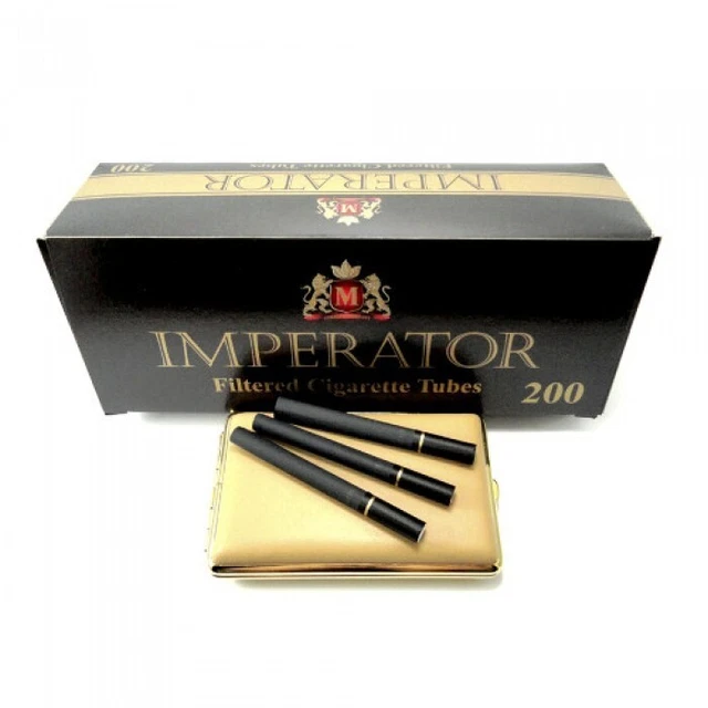 imperator black cigarette 200 - Imperator Black filtered Cigarette tubes