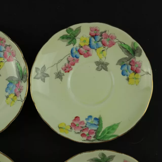 EBrain & Co Foley English China 5 Decorative Saucers - 1930+ 3