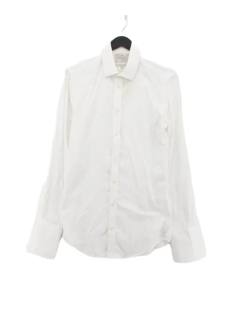 Hawes & Curtis Men's Shirt Collar: 15 in White 100% Cotton Basic