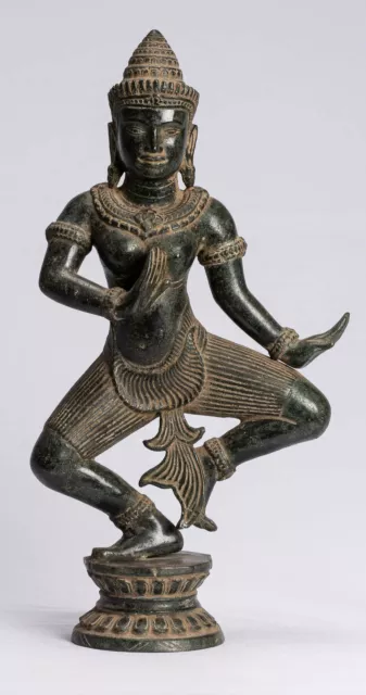Antique Khmer Style Angkor Wat Bronze Dancing Apsara or Angel - 44cm/18"